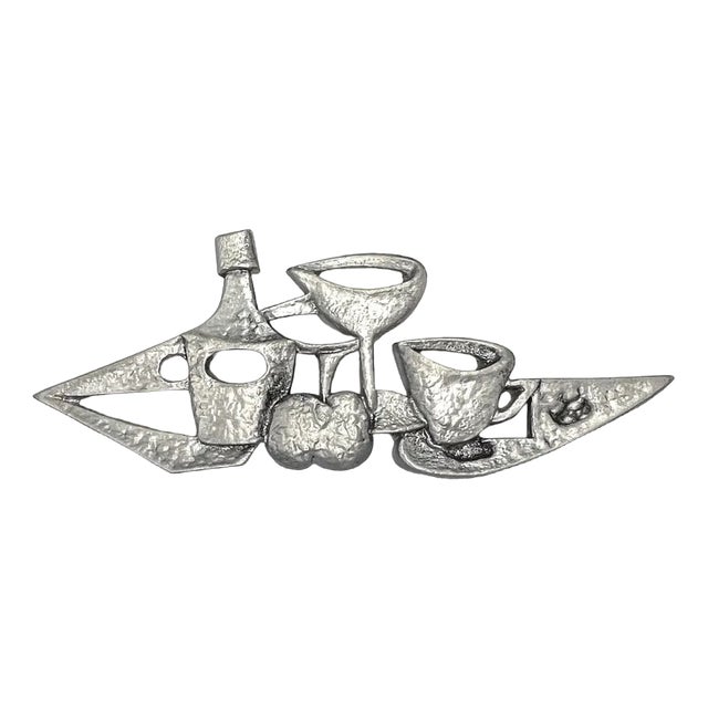 Mid-Century Czech Wall Relief, 1950s For Sale