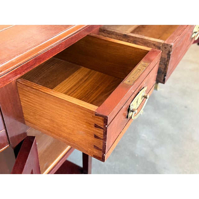 Mid 20th Century Art Deco Desk Table with Two faces and Two levels For Sale - Image 10 of 18