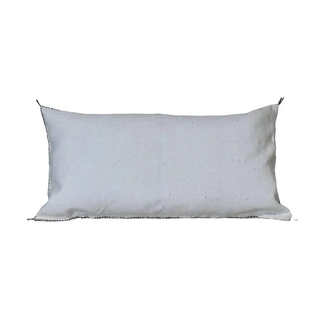 Moroccan White Moroccan Cactus Silk Pillow For Sale - Image 3 of 5