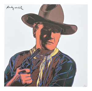 After Andy Warhol, John Wayne: Red-Brown Cinematic Icon, Print