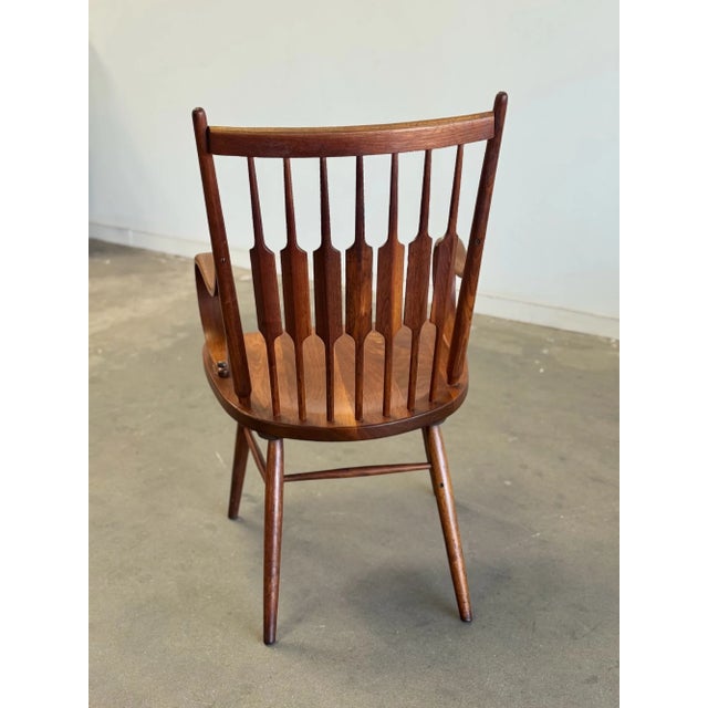 Mid-Century Modern 1960s Walnut Dining Chair by Kipp Stewart For Sale - Image 3 of 12