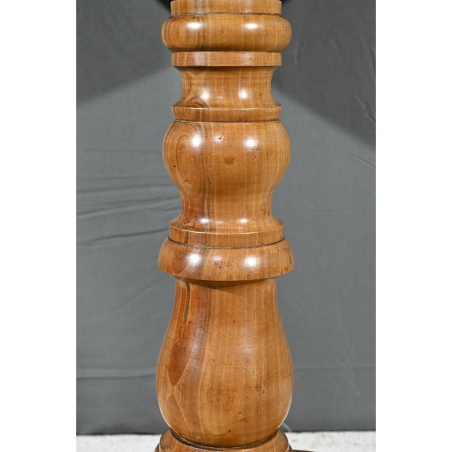 Small 19th Century Louis Philippe Walnut Pedestal Table For Sale - Image 10 of 18
