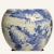 Mid 19th Century Qing Dynasty Blue and White Baluster Form Vase and Stand Drilled for Conversion to Lamp For Sale - Image 4 of 12