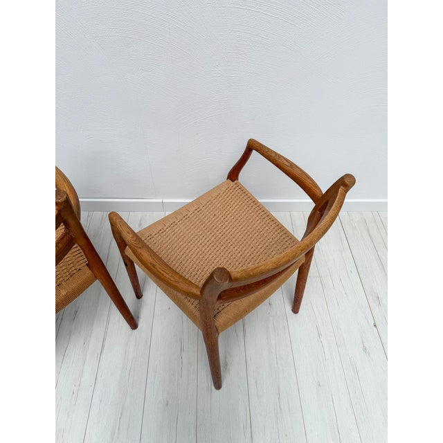 Vintage Danish Teak Dining Armchairs Model 67 by Niels Otto Møller from J.L. Møllers, 1960s For Sale - Image 10 of 12