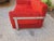 Fasce Cromate Sofa in Red Fabric by Luigi Caccia Dominioni for Azucena, 1960s For Sale - Image 6 of 18