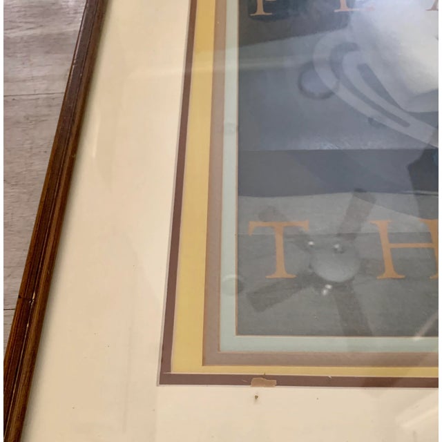 1980s 1980s Vintage Neoclassical Aiga Design Association Framed Poster For Sale - Image 5 of 9