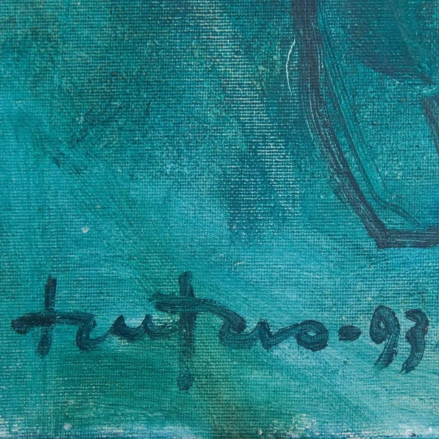 1990s Follower of the Cobra Group, Abstract Figure Composition, 1990s, Oil on Panel For Sale - Image 5 of 7