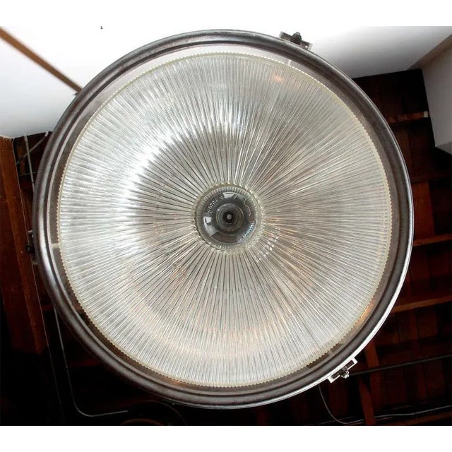 Industrial Holophane Pendant Light Fixture For Sale In Los Angeles - Image 6 of 8