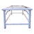 Hollywood Regency Palm Beach Regency Faux Bamboo Coffee Table in White Lacquer For Sale - Image 3 of 8