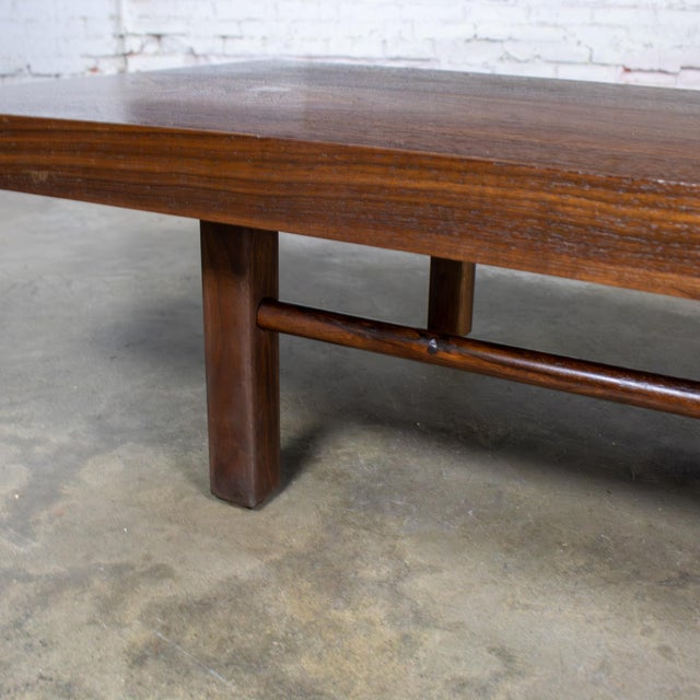 Mid-20th Century MCM Low Walnut Coffee Table or Bench by Milo Baughman for Thayer Coggin For Sale - Image 10 of 18