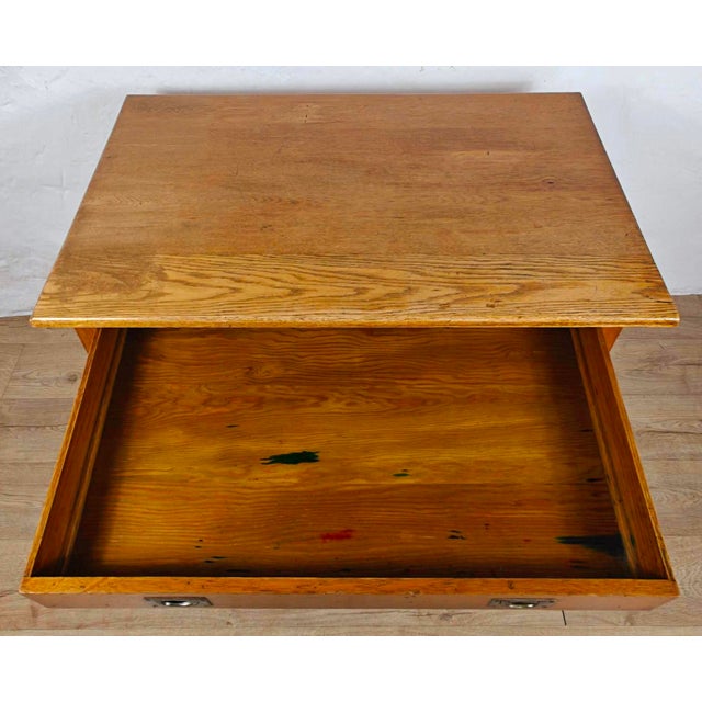 Vintage Military Desk in Oak, 1930s For Sale - Image 6 of 16