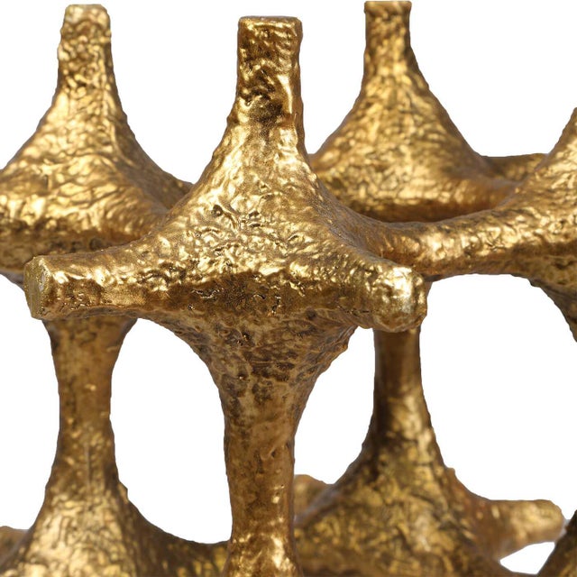 Gilded Connection Modern Sculptures Set/2 For Sale In Chicago - Image 6 of 6