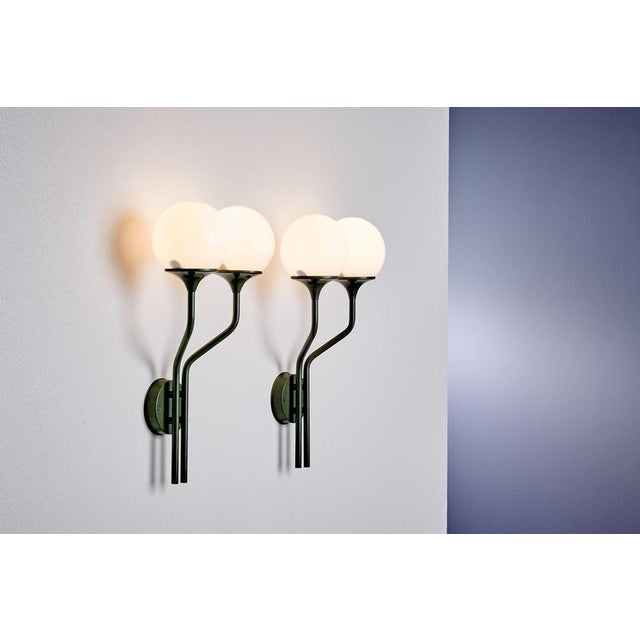 Reggiani Wall Sconce with Two Globes by Goffredo Reggiani for Lampadari Reggiani, 1960s For Sale - Image 4 of 15