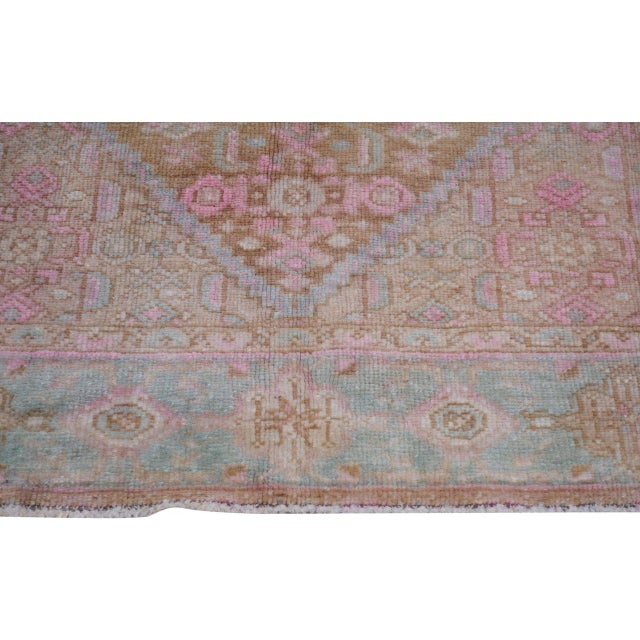 1960s Vintage Persian Malayer Hand Knotted Wool Rug, 4'4''x7'6'' For Sale - Image 5 of 6
