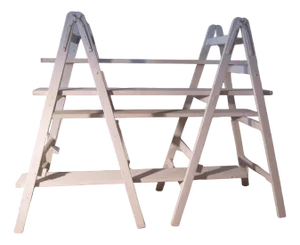 Vintage Painted Builders Trestles, Set of 6