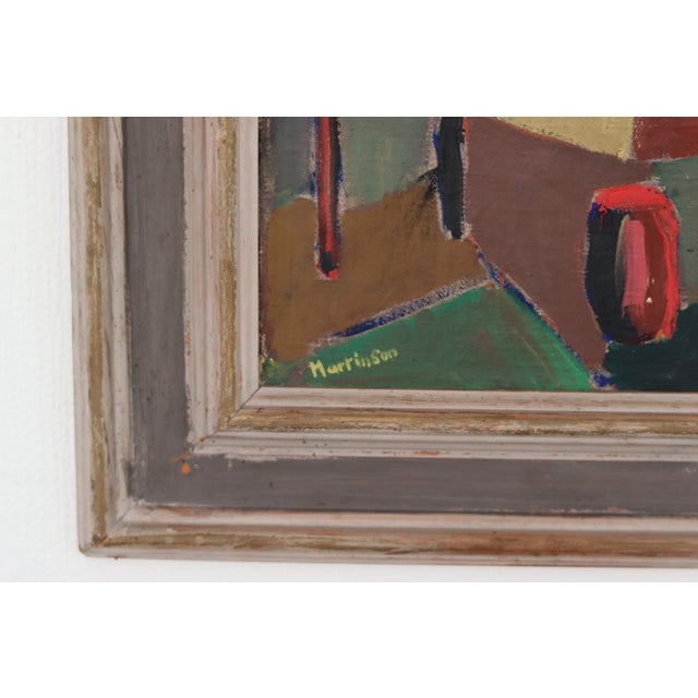 Harry Martinson, House Obscured by a Tree, 1960s, Oil on Canvas Pasted on Panel, Framed For Sale - Image 10 of 18