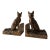 Solid Brass German Shepherd Dog Bookends For Sale