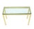 Mid 20th Century Vintage Mid Century Brass and Glass Console Table For Sale - Image 5 of 8