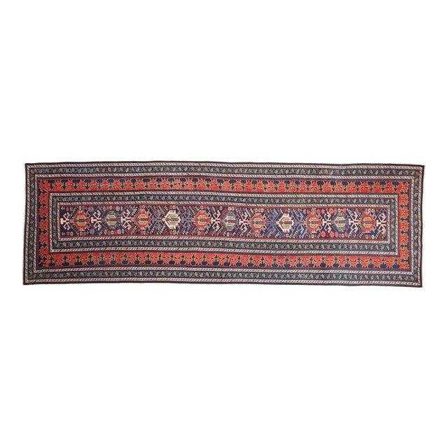 Antique Shirvan Rug Runner - 3'9" X 12'3" For Sale