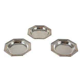 Villars Coasters in Silver-Plating from Christofle, 1980s, Set of 3 For Sale