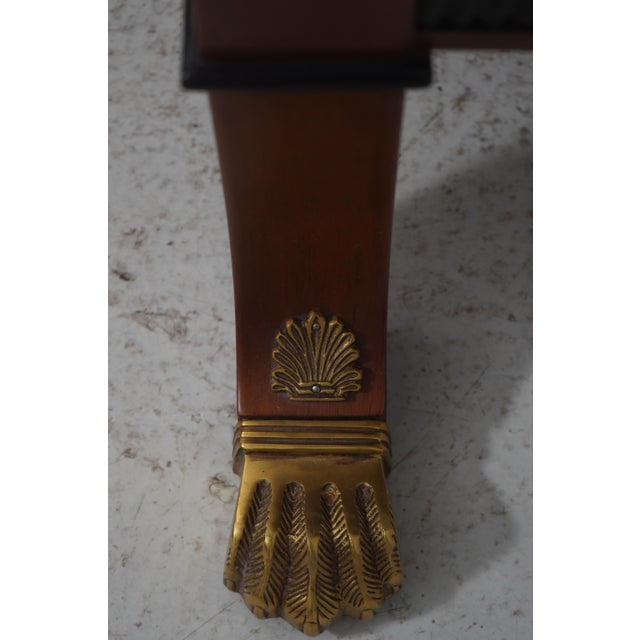 Versace Gigasso Mahogany Empire Style Chaise Recamier For Sale - Image 14 of 18