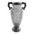 Sterling Silver and Val Saint Lambert Glass Flower Vase For Sale