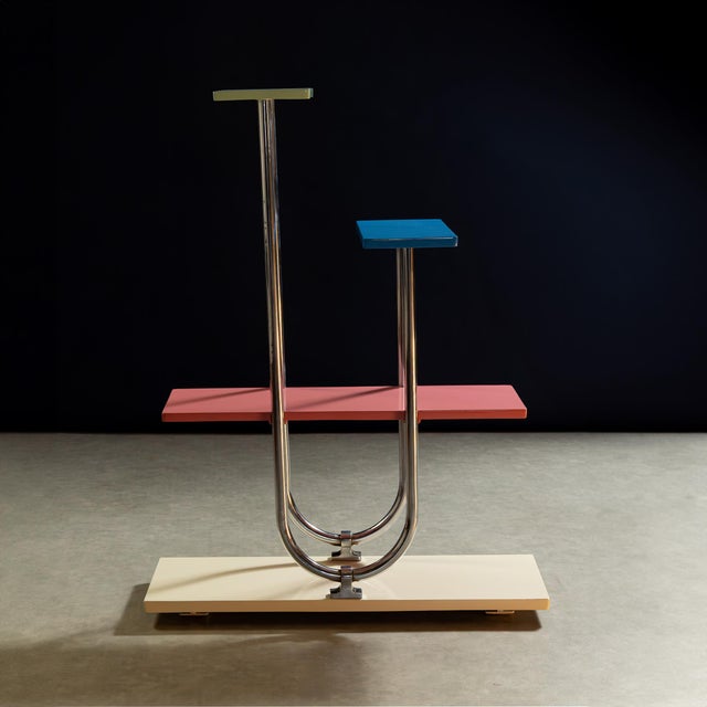 Vintage Functionalist Flower Etager, 1930s For Sale - Image 4 of 8