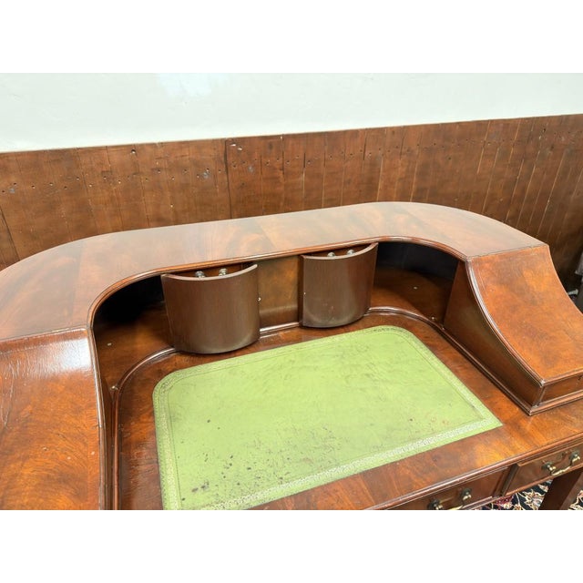 English Chesterfield Secretary in Mahogany Veneer For Sale - Image 16 of 18