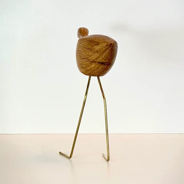 2020s Mid Century Modern Style Sneaking Beak Bird Heron Figurine For Sale - Image 5 of 8