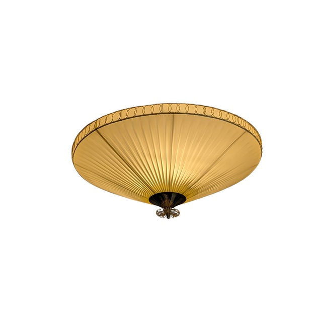 Large Vintage Flush Mount in style of Paavo Tynell, 1950s For Sale - Image 10 of 18