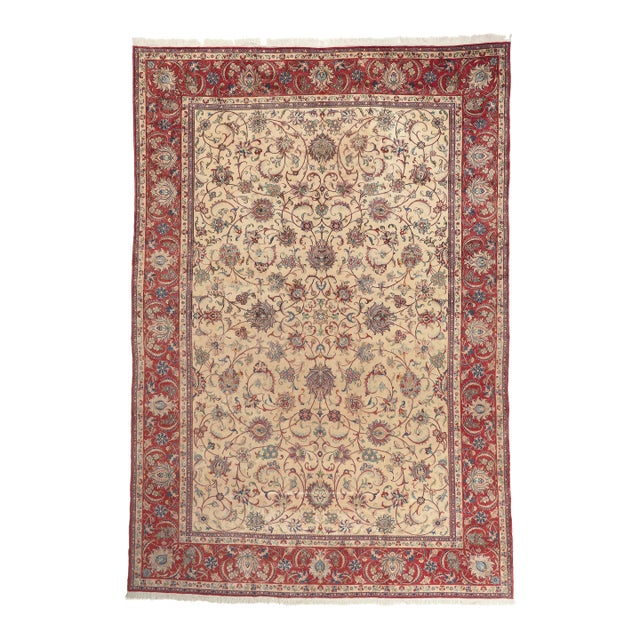 Vintage Persian Isfahan Rug, 13'00 X 19'00 For Sale