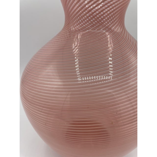 Filigree Vase with White Edge by Ercole Barovier for Barovier & Toso, 1970s For Sale - Image 3 of 6