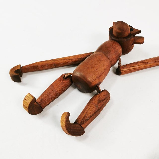 Vintage Wooden Monkeys, Denmark, 1950s-1960s, Set of 2 For Sale - Image 10 of 15