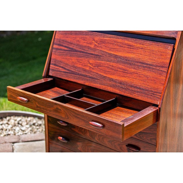 Drylund Rosewood RollUp Desk Chairish