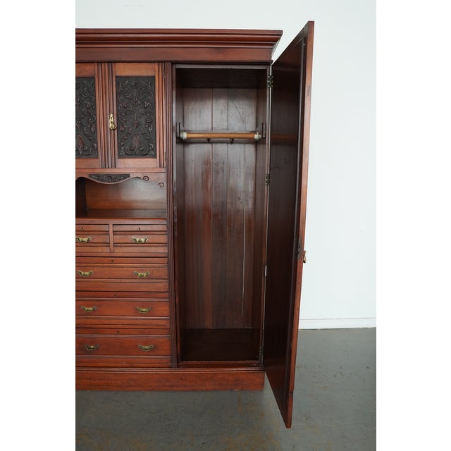 Antique Ralph Johnson of Warrington Compactum Wardrobe For Sale In Austin - Image 6 of 17