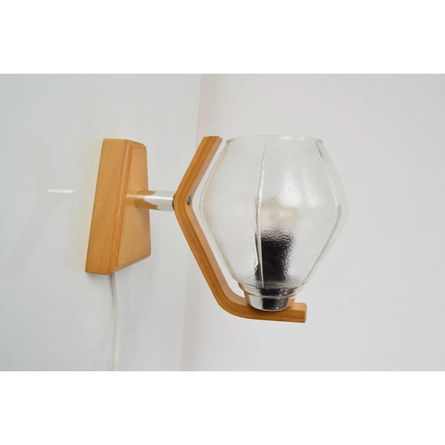 Mid-Century Wall Lamp by Drevo Humpolec, 1960s For Sale - Image 14 of 14