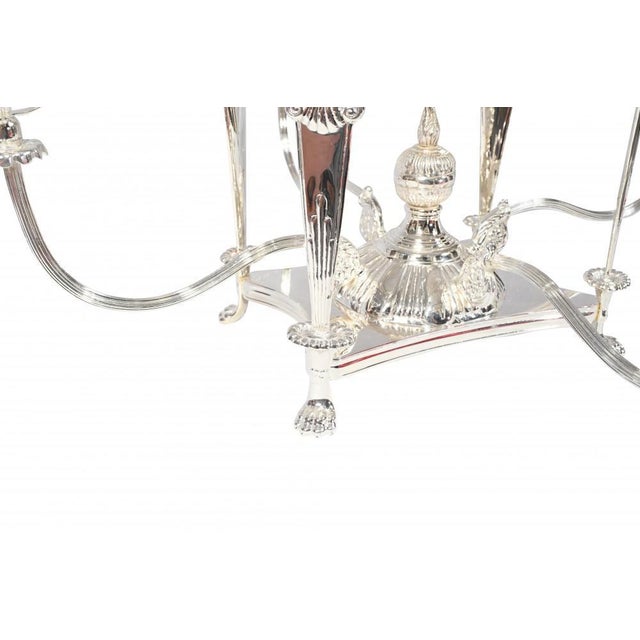 Silver Plate and Glass Serving Bowls, Set of 2 For Sale - Image 9 of 14