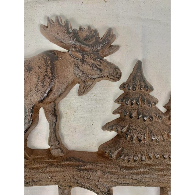 Vintage Rustic Moose Hooks For Sale In New Orleans - Image 6 of 7