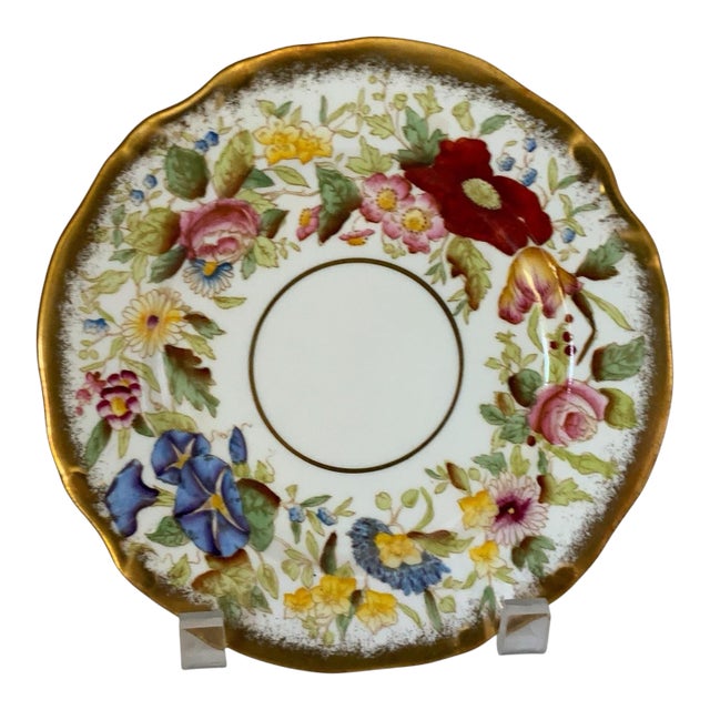 Vintage Hammersley "Queen Anne" Bone China 7" Bread & Butter Plate Made in England 1940s-1950s For Sale