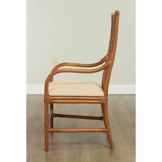 Rattan High Back Armchairs - A Pair For Sale - Image 4 of 13