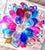1990s 1990s Hand-Blown Multicolor Glass Pendant Light For Sale - Image 5 of 12