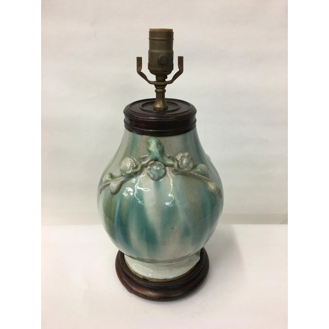 Art Nouveau 19th Century Chinese Chin Dynasty Chun Ware Vase Lamp For Sale - Image 3 of 4