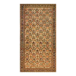 Splendid Ivory Color With Special Florid Design Antique N W Persian Rug For Sale
