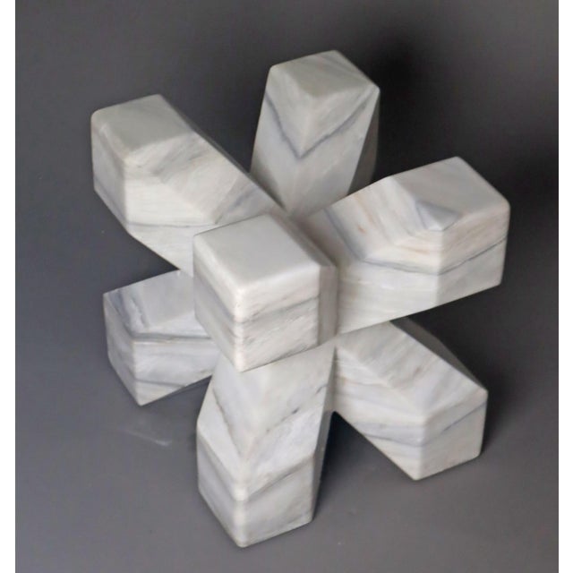 Modern marble sculpture by an unknown artist, beautiful is the play with light. At the bottom foot is a minor damage, but...