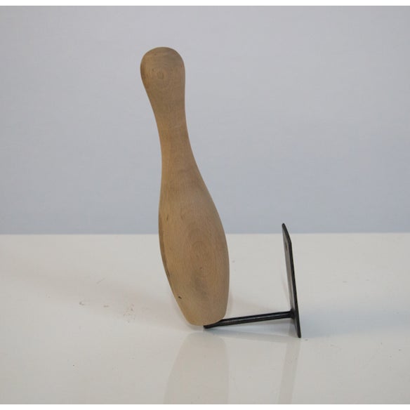 Small Bowling Pins With Wall Mount Stands Set of 10 Chairish