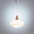 White Opaline Teak Pendant Light by Uno & Östen Kristiansson for Luxus, Sweden, 1950s For Sale - Image 7 of 7