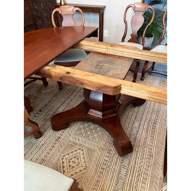 Cherry Dining Table and 8 Chairs From the Early 1900’s For Sale - Image 6 of 10