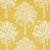 Schumacher Grand Palms Fabric in Gold For Sale