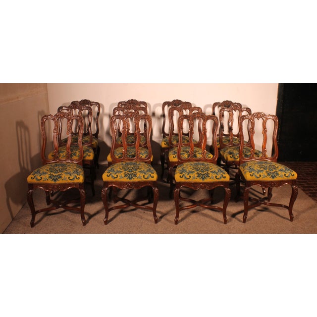 Louis XIV Oak Chairs, 1890s, Set of 12 For Sale - Image 15 of 15