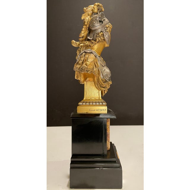Late 19th Century Late 19th Century Gilt And Silvered Bronze by Pierre Eugène Emile Hebert For Sale - Image 5 of 10